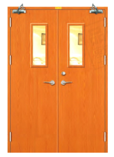 木质双扇防火门 