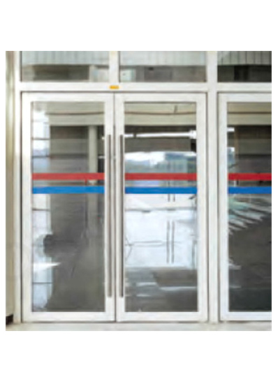 氟碳喷涂铝板饰面玻璃防火门 